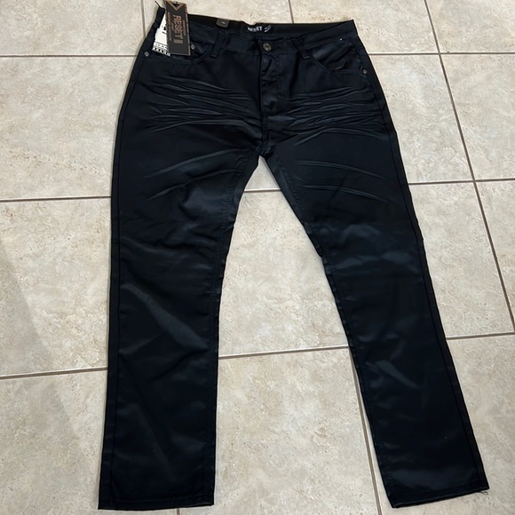 Reset Denim Jeans Size 38/30 Black New With Tags - Picture 1 of 11